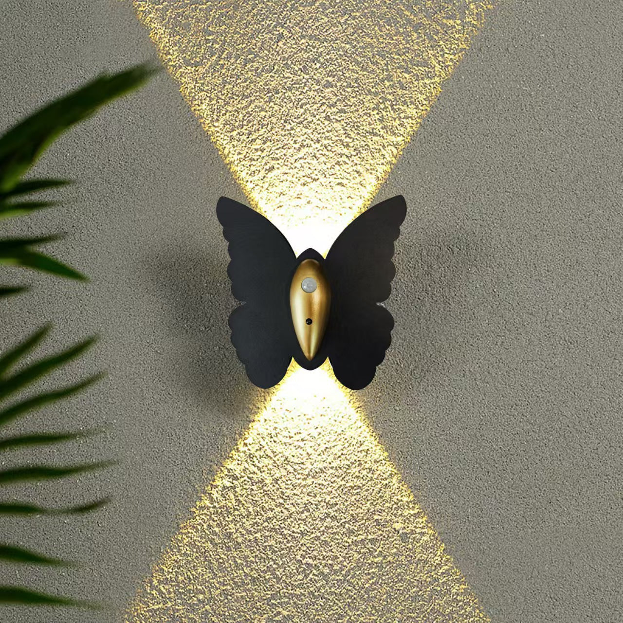 Zetecia Butterfly LED Wall Light Black Indoor Wall Sconce