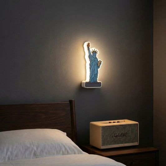 Zetecia Statue LED Wall Light Warm White Motion Sensor Rechargeable