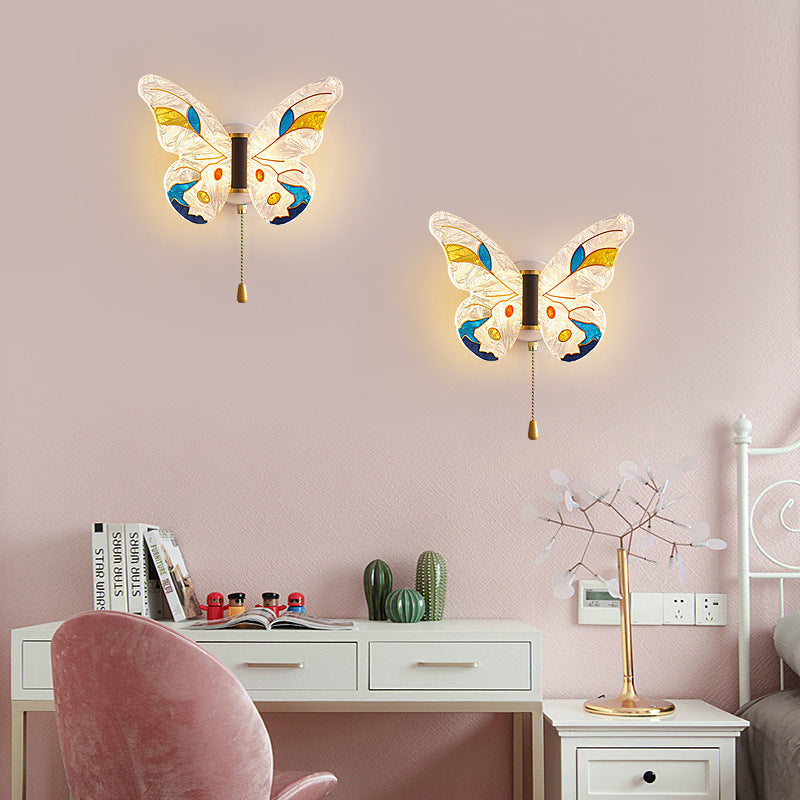 Zetecia Butterfly LED Wall Light Acrylic Decorative Wall Sconce