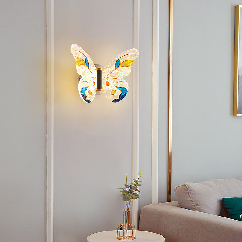 Zetecia Butterfly LED Wall Light Acrylic Decorative Wall Sconce