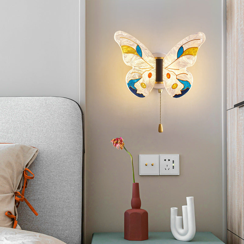 Zetecia Butterfly LED Wall Light Acrylic Decorative Wall Sconce