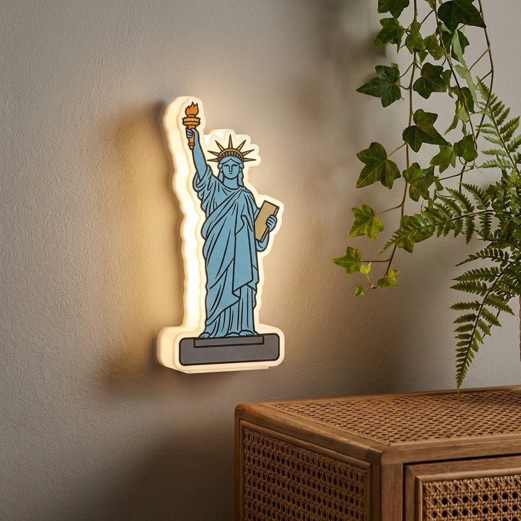 Zetecia Statue LED Wall Light Warm White Motion Sensor Rechargeable