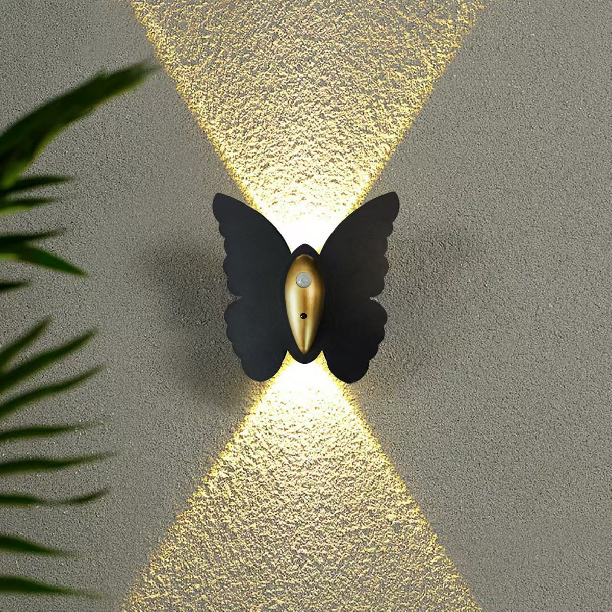 Zetecia Butterfly LED Wall Light Black Indoor Wall Sconce