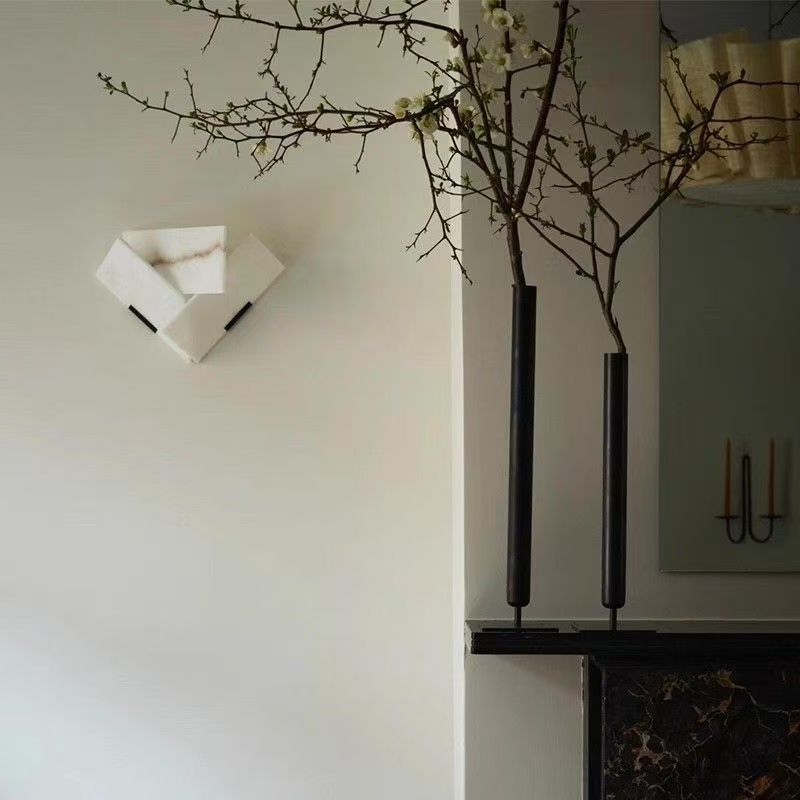 Zetecia Heart Shape LED Wall Light Natural Stone Indoor Wall Sconce