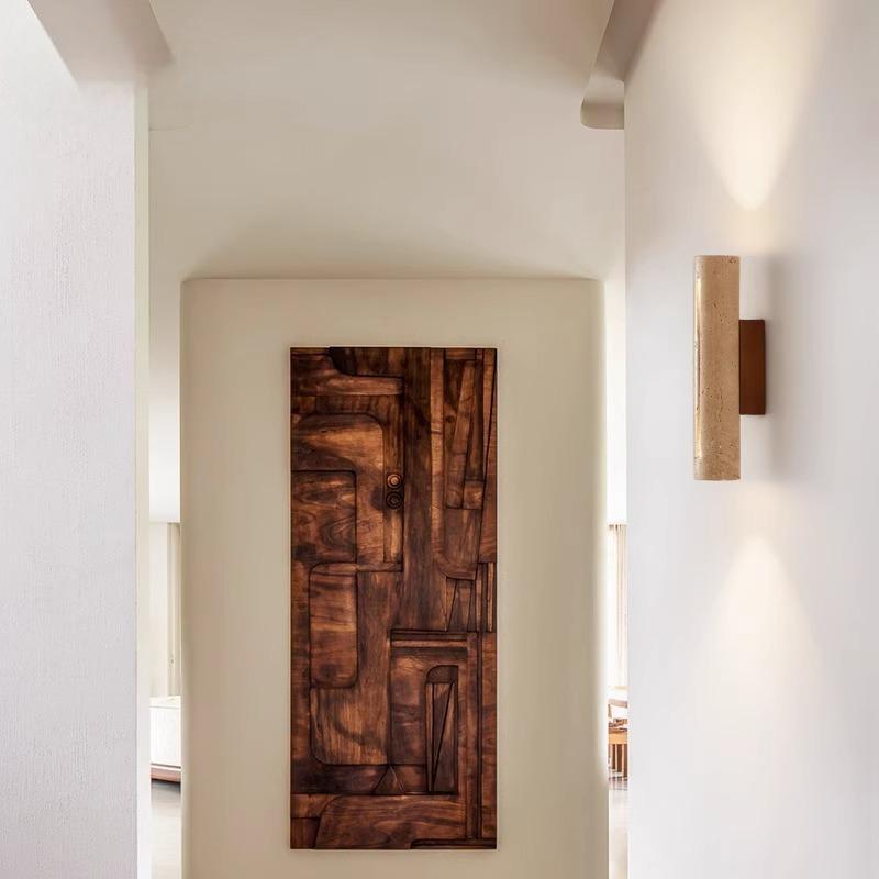 Zetecia Natural Stone LED Wall Light Modern Indoor Wall Sconce