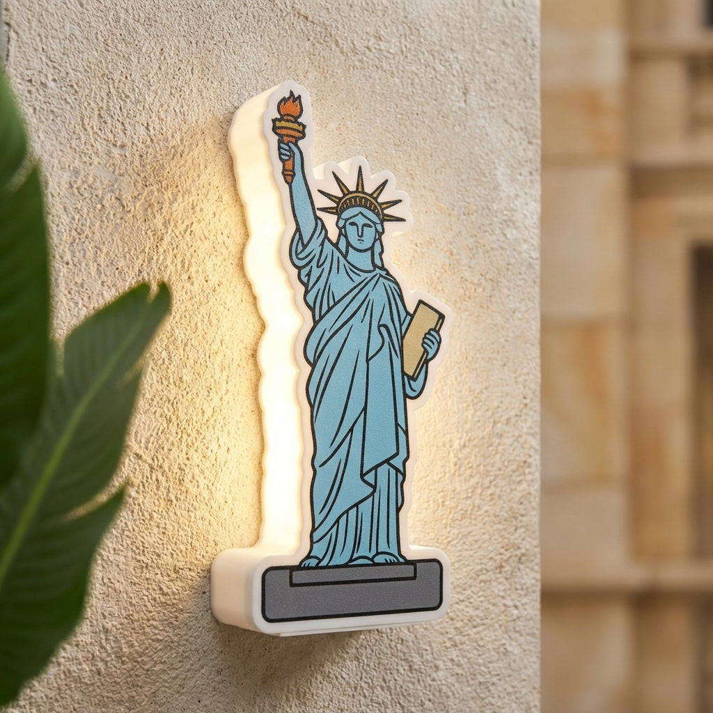Zetecia Statue LED Wall Light Warm White Motion Sensor Rechargeable