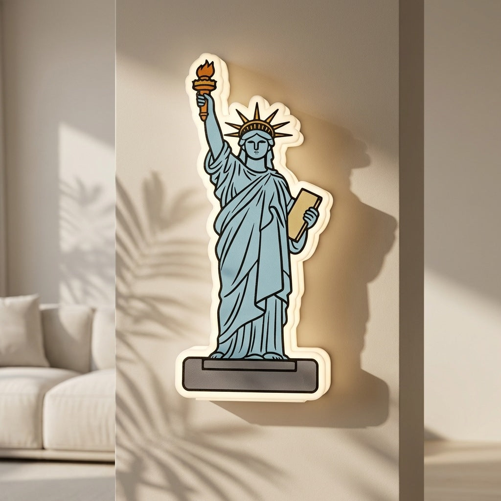 Zetecia Statue LED Wall Light Warm White Motion Sensor Rechargeable